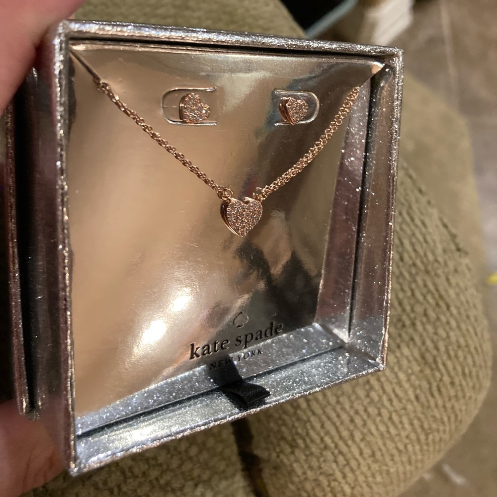 Kate Spade ♠️ Pave heart gift set